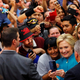 U.S. Democratic presidential candidate Hillary Clinton takes a picture with supporters during a campaign stop in Fresno, California, United States June 4, 2016.